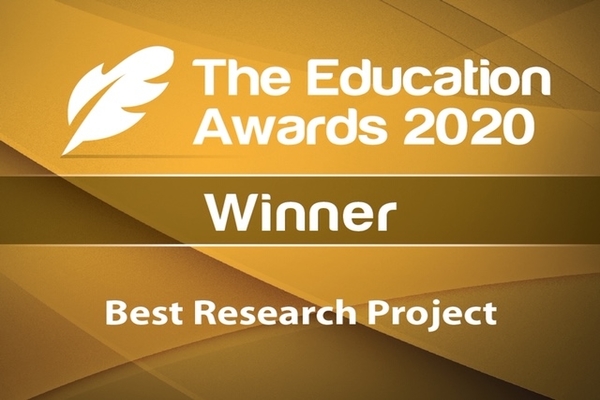 The AHA project won the Best Research Project at the Education Awards Ireland 2020